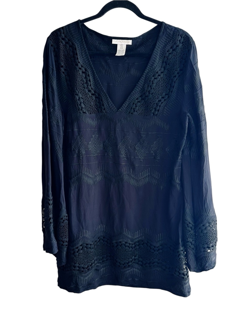 La Blanca V-Neck Tunic Swim Coverup
